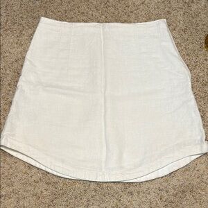 Abercrombie & Fitch White Mini Skirt